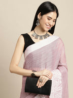 Shree Shyam Fashion Linen Purple Saree | Grocsy