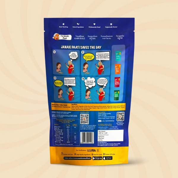 Sweet Karam Coffee Kerala Tapioca (Kappa) Chips - Indian Masala | Grocsy