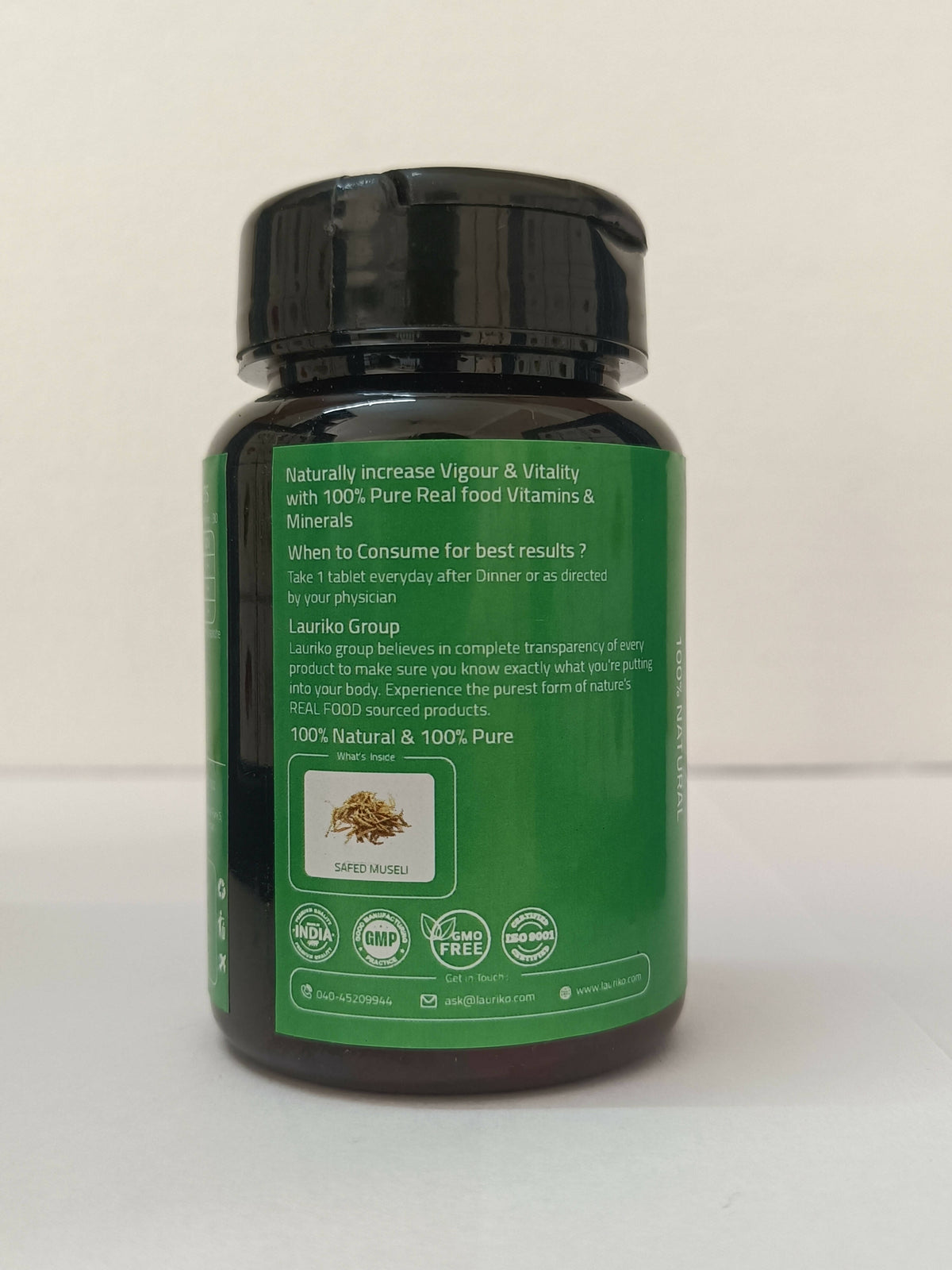 Laurik Perfomax Safed Musli, Ashwagandha, Gokhru Tablets | Supports Strength And Vitality | Grocsy