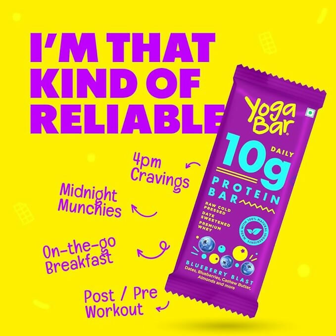 Yoga Bar Protein Bar - Blueberry Blast | Grocsy