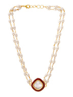Ruby Raang Red Kundan & Pearl Choker | Grocsy