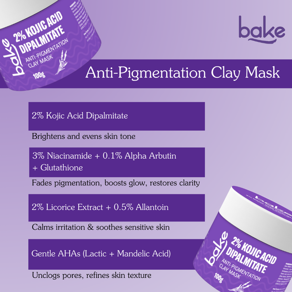 Bake Kojic Acid Anti-Pigmentation Clay Mask | Grocsy