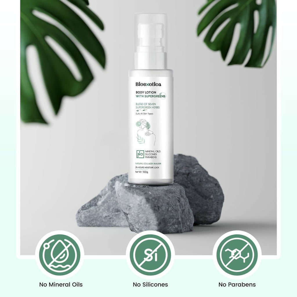 Bioexotica Body Lotion With Seven herbs For 24 hours Moisture Lock | Grocsy