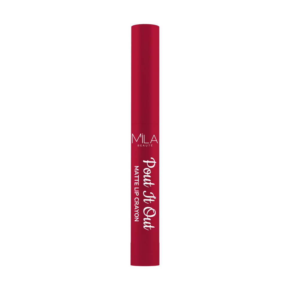 Mila Beaute Pout It Out Long Lasting & Matte Finish Lip Crayon Lipstick - Ariel | Grocsy