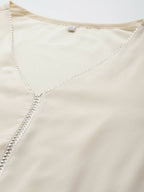Ahalyaa Women's Traditional wear Kurta Set - Off White | Grocsy