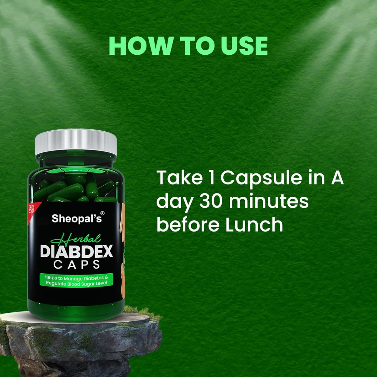 Sheopal's Herbal Diabdex Diabetes Capsules | Grocsy