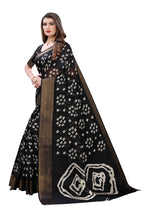Vamika Black Linen Jari Border Saree (RADHIKA BLACK) | Grocsy