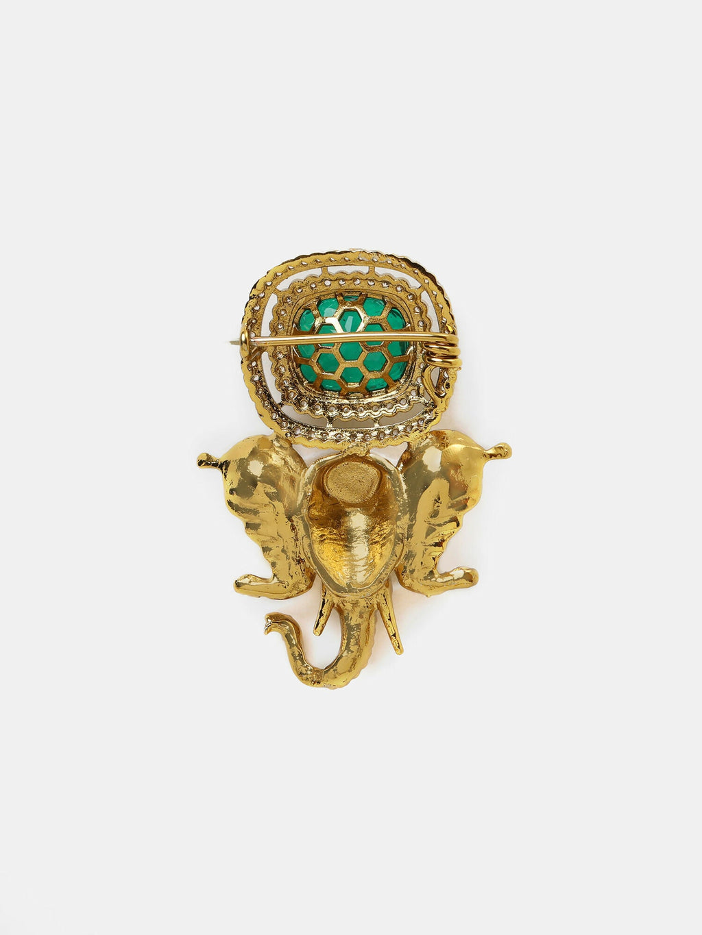 Ruby Raang Ganesha Imprint Brooch | Grocsy