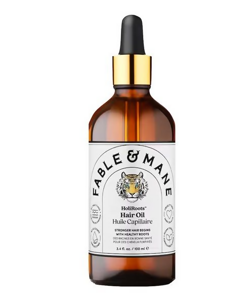 Fable & Mane HoliRoots Oil To Strengthen Roots and Thicken Hair | Grocsy