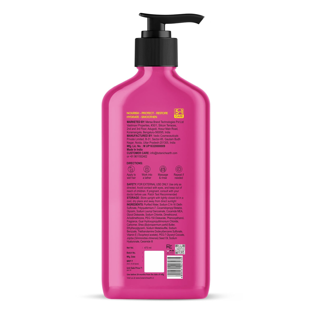 Botanic Hearth Nourish & Defend Shampoo with Vitamin E & Ceramide | Grocsy