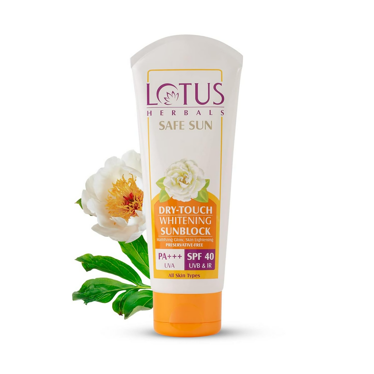 Lotus Herbals Safe Sun Dry Touch Whitening Sunscreen SPF 40 PA+++ | Grocsy