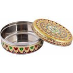 Handicraft Stainless Steel Multipurpose Storage Container , Steel Dry Fruit Box | Grocsy