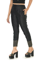 Mominos Fashion Moeza Silk Black Color Pant | Grocsy