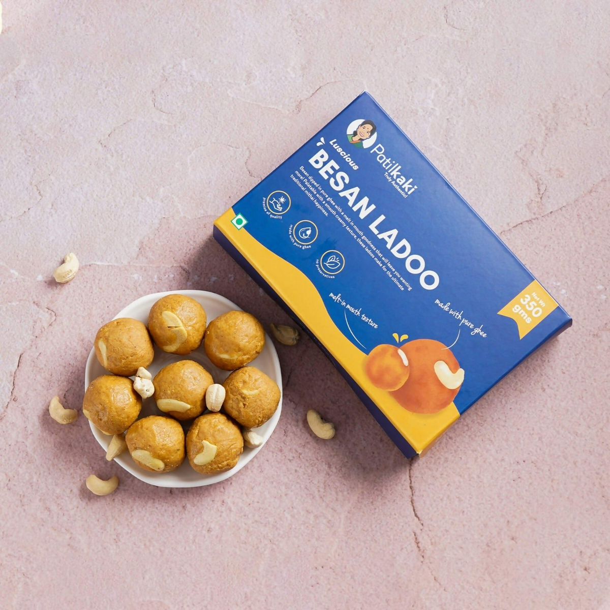 Patilkaki Besan Ladoo (Pure Ghee) | Grocsy