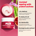 PLIX The Plant Fix 1.20% Retinol & 1% Bakuchi Oil Pomegranate Anti Ageing Night Cream | Grocsy