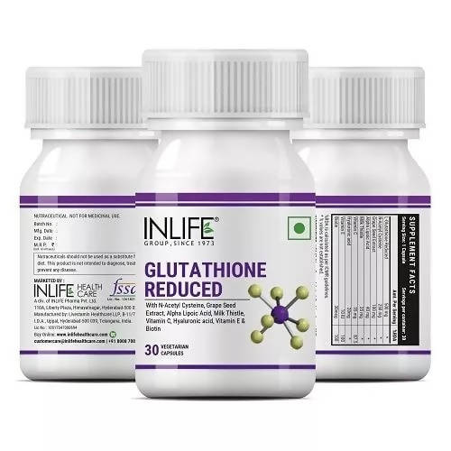 Inlife Glutathione Reduced Capsules | Grocsy