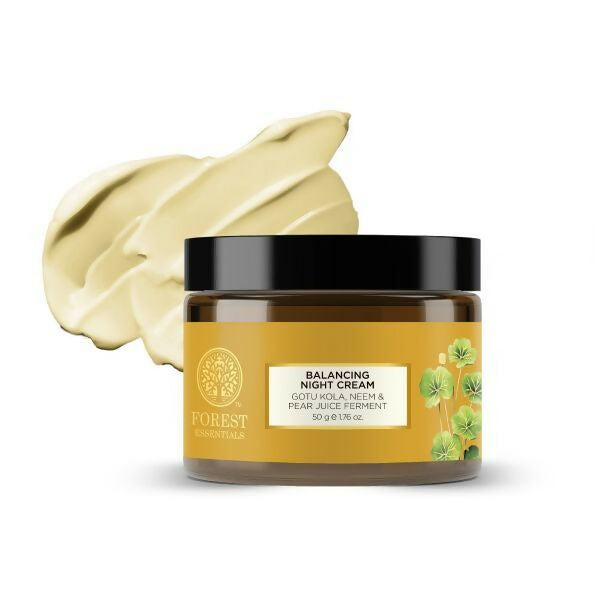 Forest Essentials Balancing Night Cream with Gotu Kola, Neem & Pear Juice Ferment | Grocsy