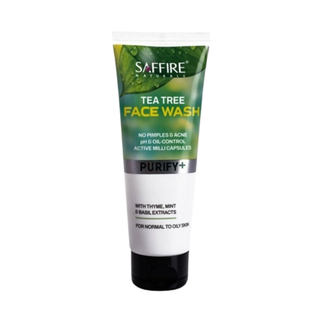Saffire Naturals Tea Tree Purifying & Cleansing Face Wash | Grocsy