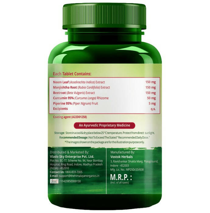 Himalayan Organics Plant Based Blood Detox Tablets | Grocsy