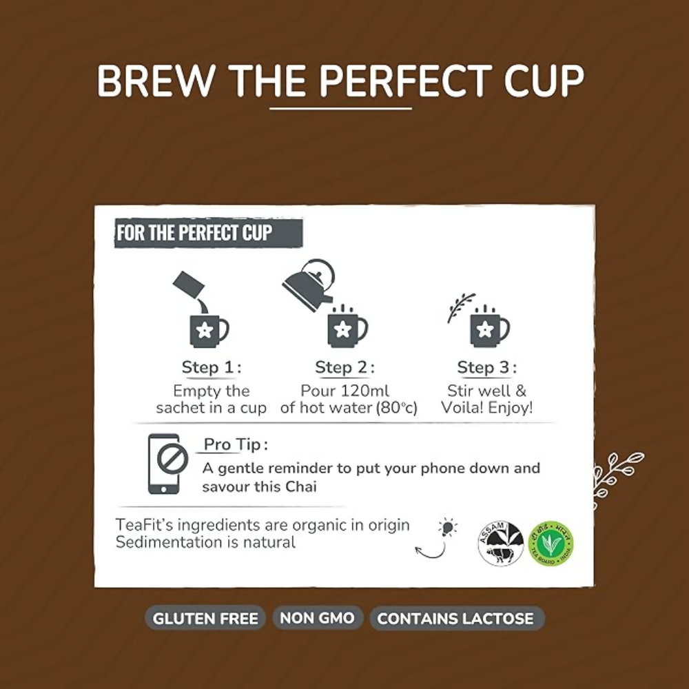 TeaFit Instant Jaggery Masala Tea Premix | Grocsy