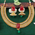 JS Fashion Center Chakor Shape Traditional Necklace | Grocsy