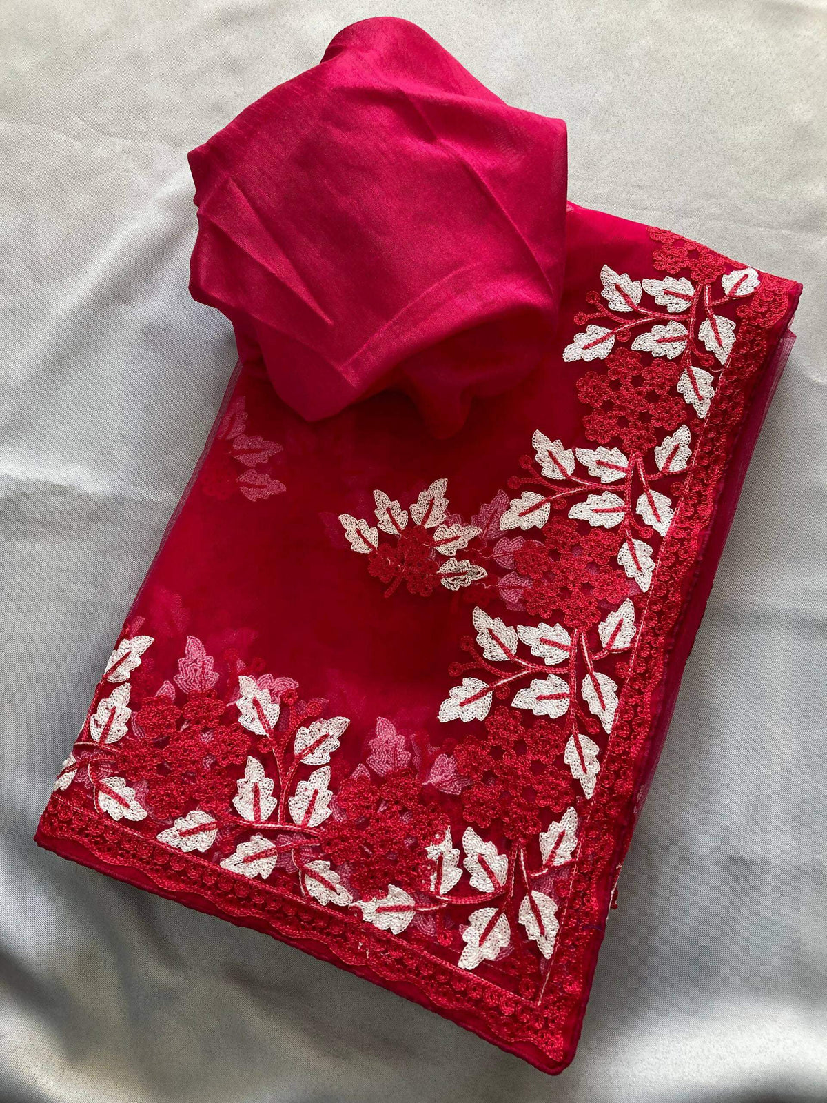Teeya Creation Womens Latest Stylish Party Wear Soft Net Saree-Pink | Grocsy