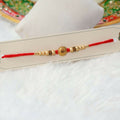 Indianvibez Colourful Beads With Stone Fancy Rakhi | Grocsy