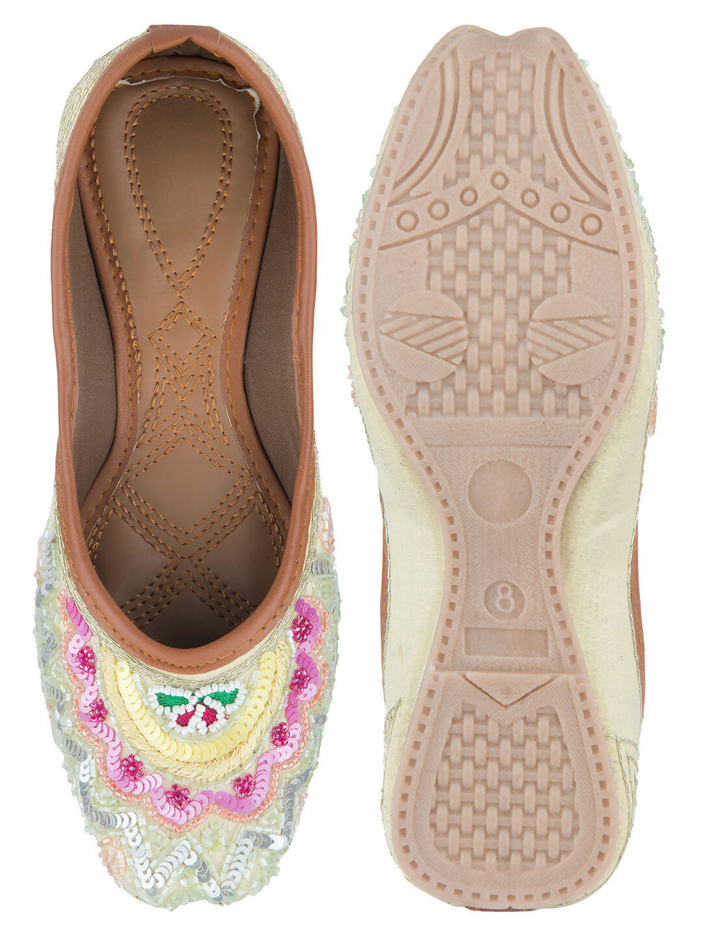 Desi Colour Women Indian Ethnic Footwear-Heavy Emb -6 | Grocsy