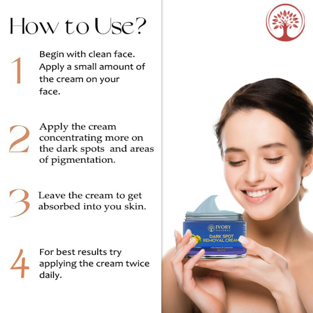 Ivory Natural Dark Spot Removal Face Cream For Dark Spots And Achieve A Glowing Tone | Grocsy