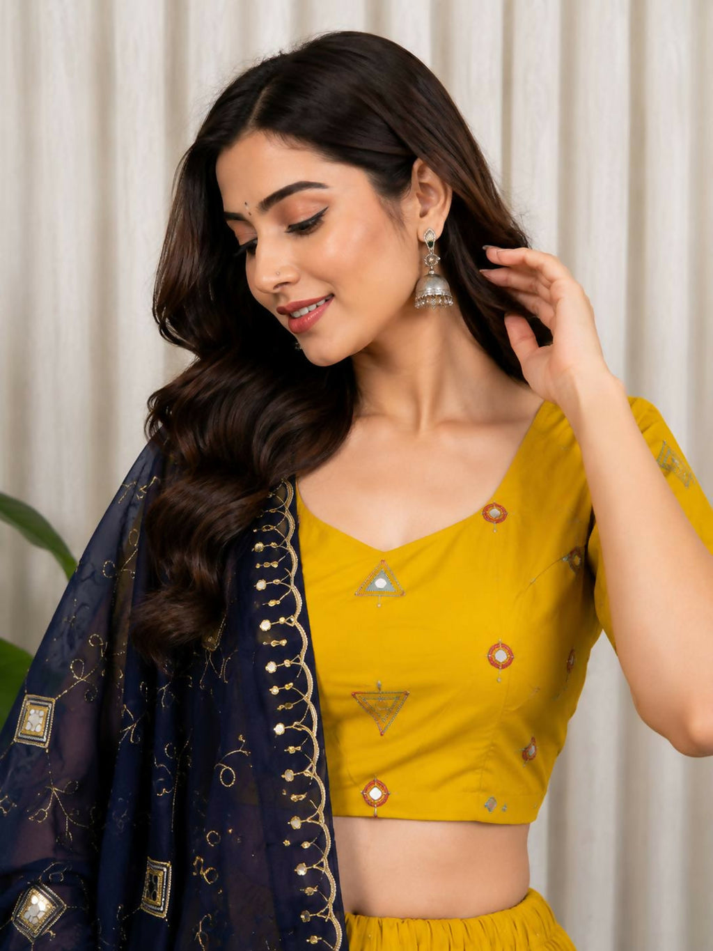 Lehenga Mart Yellow Designer Navratri Lehenga Choli for Women | Grocsy