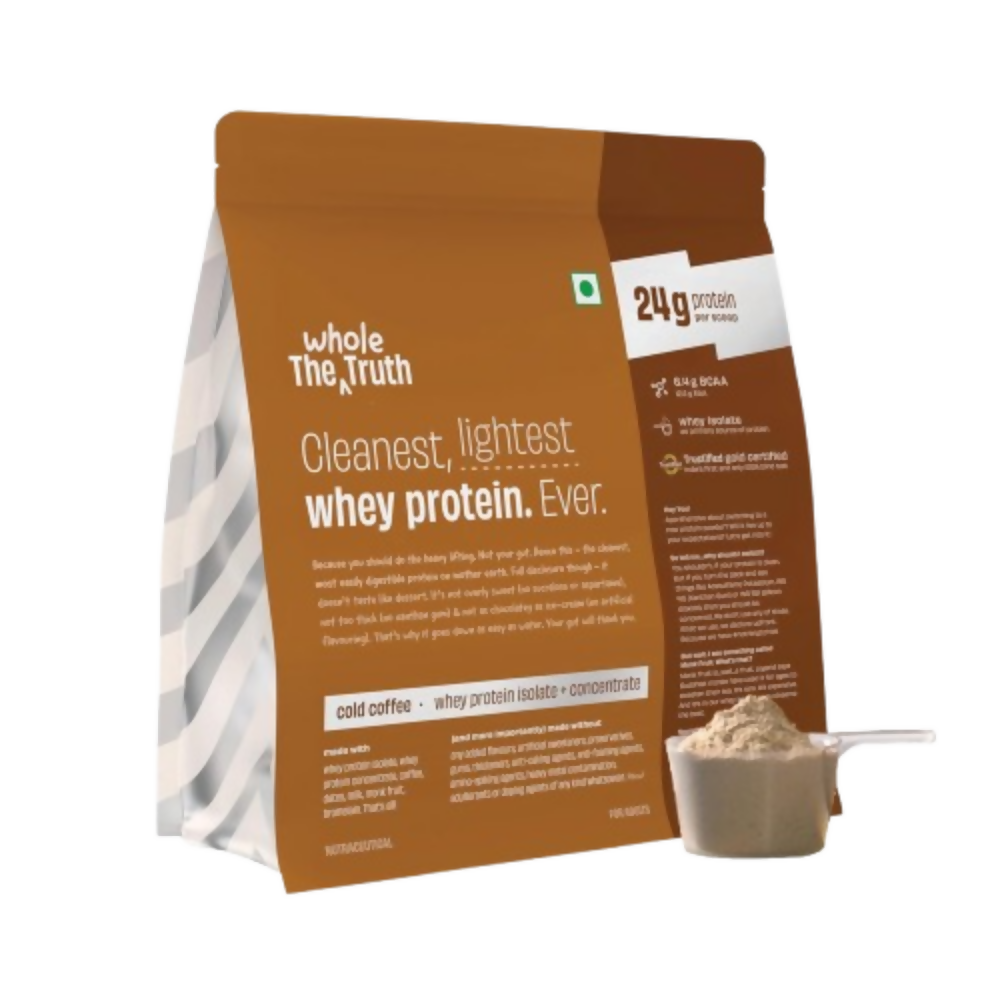 The Whole Truth Whey Protein Isolate+Concentrate - Cold Coffee | Grocsy