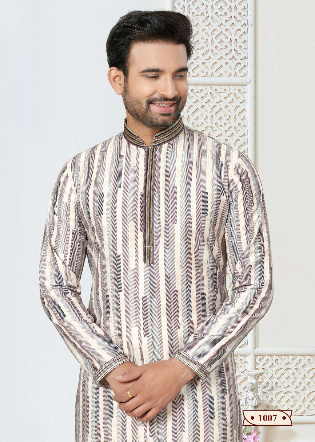 Joban Fashion Men's multicolor Cotton printed Kurta Pyjama set | Grocsy