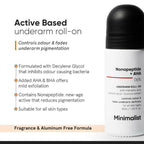 Minimalist Nonapeptide + AHA 06% Underarm Roll On | Grocsy