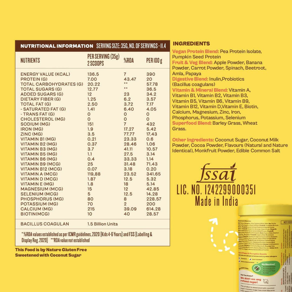 Origin Nutrition Multi Nutritional Go Go Fuel Health Drink For Kids, Ages 4-7 Yrs | Grocsy