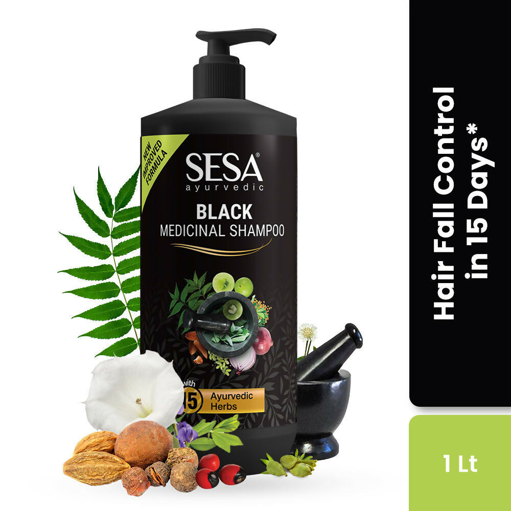 Sesa Ayurvedic Black Medicinal Shampoo | Grocsy