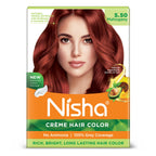 Nisha Creme Hair Color for Women - Mahogany | Grocsy