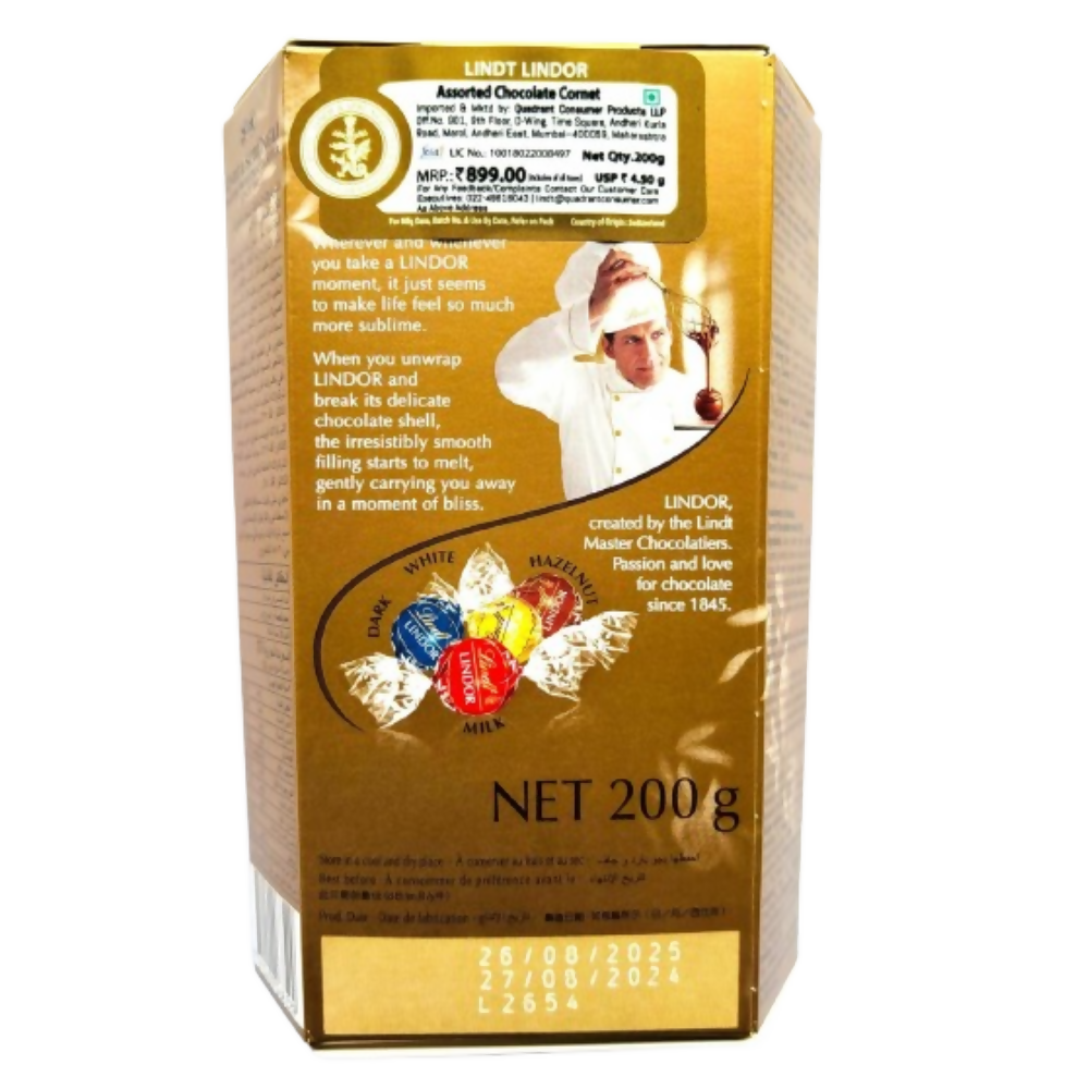 Lindt Lindor Assorted Chocolate Truffle Gift Box | Grocsy