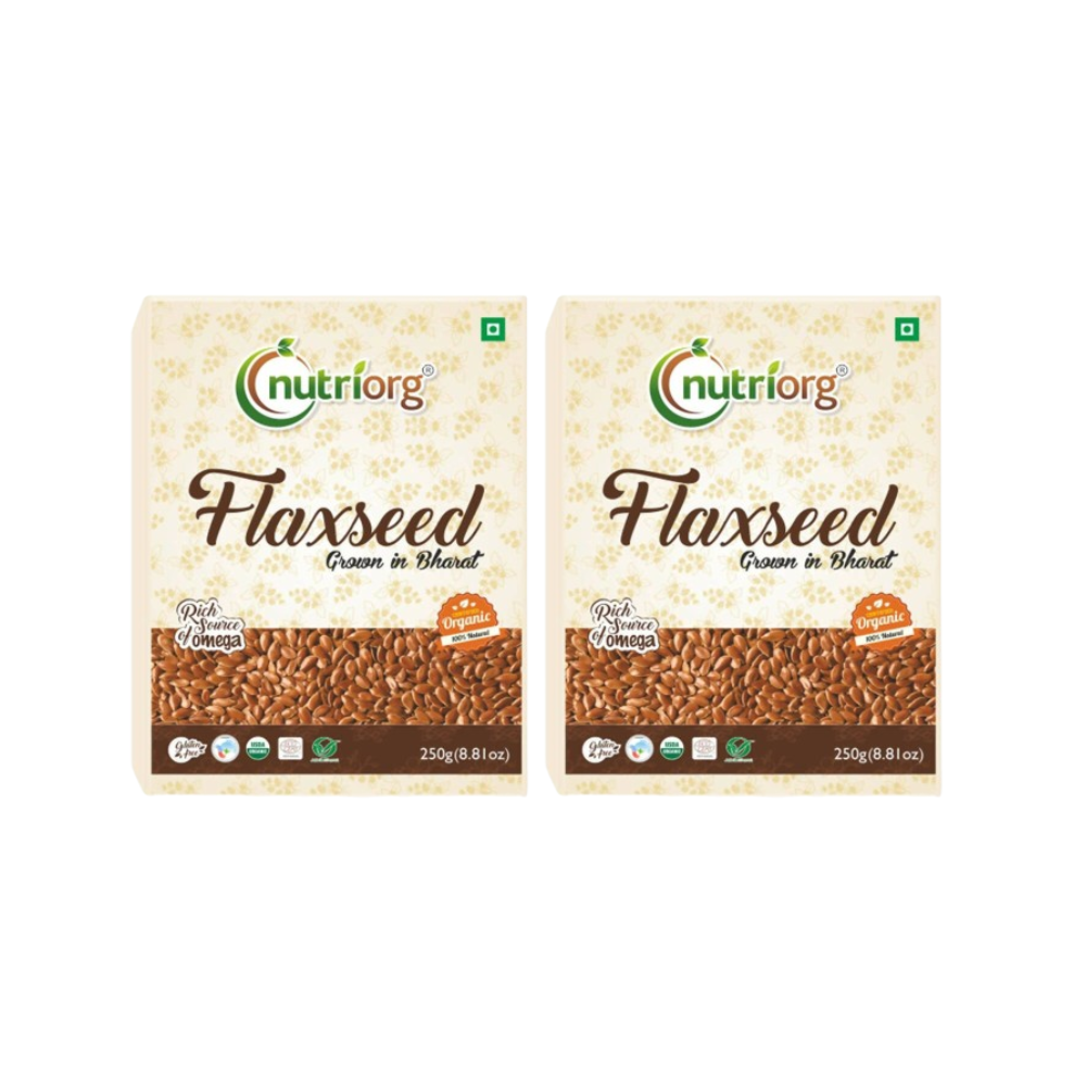 Nutriorg Organic Raw Flaxseeds | Grocsy