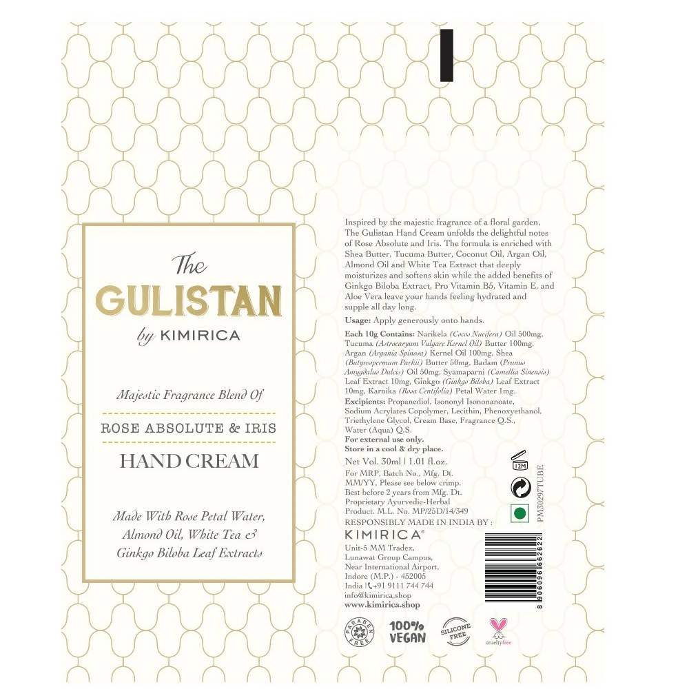 Kimirica The Gulistan Hand Cream | Grocsy