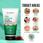 Dr. Sheth's Kesar & Kojic Acid Neck Knee & Elbow Cream | Grocsy