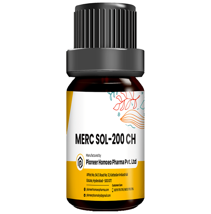 Homeotrade Pioneer Pharma Merc Sol Globules Pellets Multidose Pills 200 CH | Grocsy