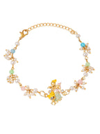 NVR Set of 2 Multicolor Gold Toned Radha Krishna Beaded Bhaiya Bhabhi Rakhi Combo | Grocsy