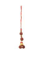 NVR Set of 2 Multicolor Rudraksh & Beads Bhaiya Bhabhi Rakhi Combo | Grocsy