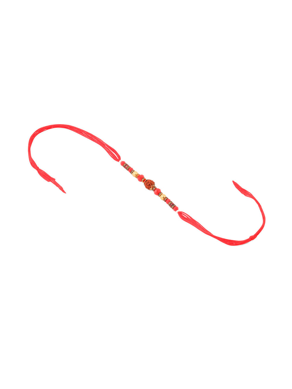 NVR Set of 2 Multicolor Rudraksh & Beads Bhaiya Bhabhi Rakhi Combo | Grocsy
