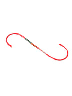NVR Multicolor Artificial Beads Set of 2 Bhaiya Bhabhi Rakhi with Roli Chawal Chandan & Mishri | Grocsy