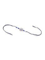 NVR Set of 2 Blue Evil Eye Artificial Beads Bhaiya Bhabhi Rakhi Combo | Grocsy