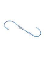 NVR Set of 2 Blue Evil Eye Floral Design Bhaiya Bhabhi Rakhi Combo | Grocsy