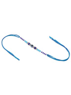 NVR Set of 2 Blue Evil Eye Artificial Stones & Beads Bhaiya Bhabhi Rakhi Combo | Grocsy