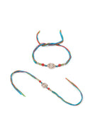 NVR Men Set of 2 Multicolor Artificial Stones Thread Rakhi, Combo for Rakshabandhan | Grocsy