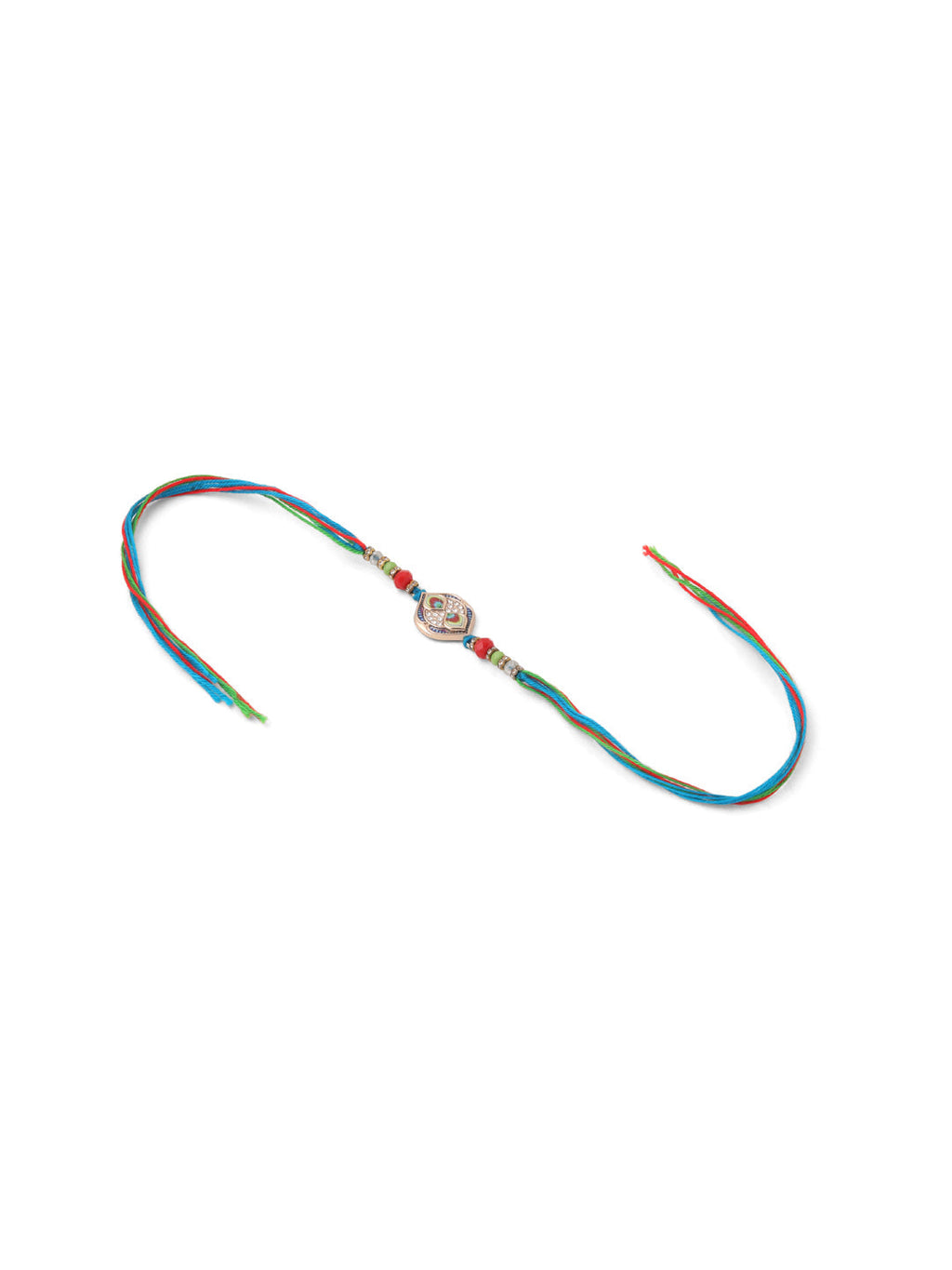 NVR Men Set of 2 Multicolor Artificial Stones Thread Rakhi, Combo for Rakshabandhan | Grocsy